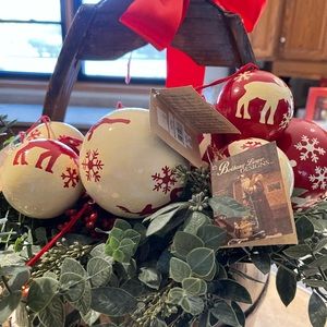 NWT BETHANY LOWE ORNAMENTS/Moose and Deer Motif 4 small 4 large SOLD TOGETHER!🎄